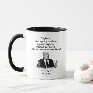 Caneca Trump Mug personalizado para CAT MOM Adicione seu