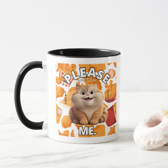 Caneca Trump Mug "Por favor, não me coma." (Com Donut)