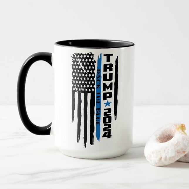 Caneca Trump Mug: Traseira O Azul (Com Donut)