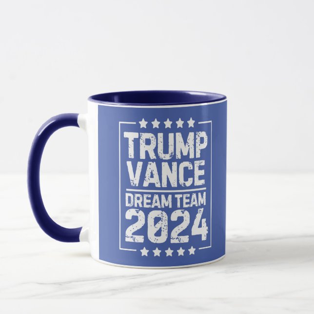 Caneca Trump Vance: Equipe de Sonhos 2024 (Esquerda)