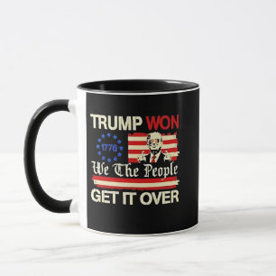 Caneca Trump venceu nós, as Pessoas, superamos a inaguraç