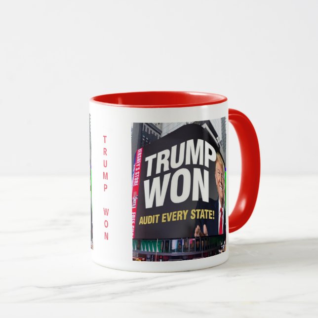 CANECA TRUMP WON IN EVERY STATE   MUG (Frente Esquerda)