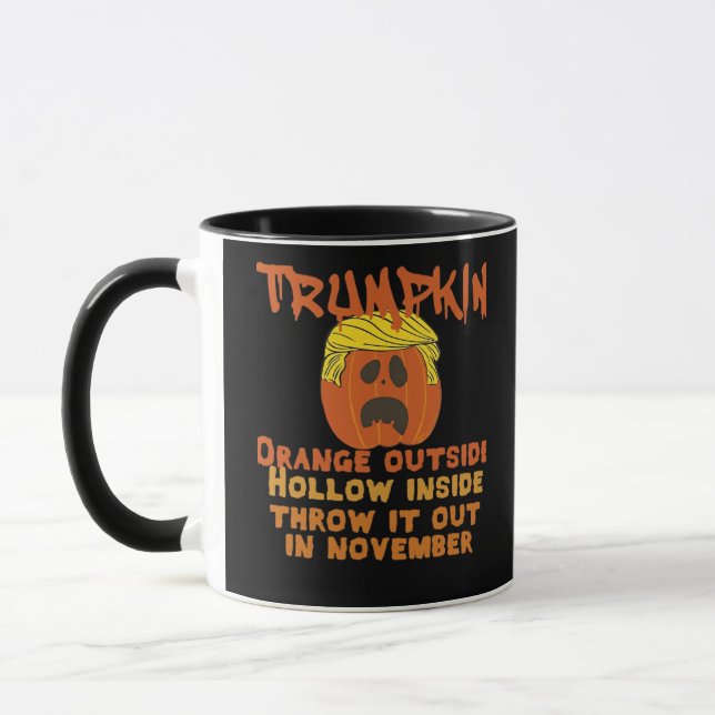 Caneca Trumpkin Dentro joga fora do clássico de novembro (Esquerda)