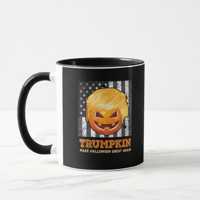 Caneca Trumpkin Faz Excelente De Halloween De Novo Presid (Esquerda)