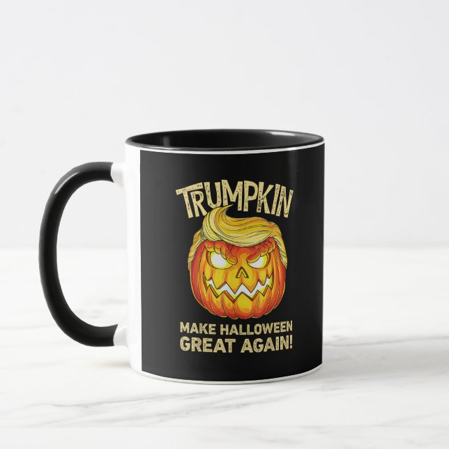 Caneca Trumpkin Torna O Excelente De Halloween Novamente  (Esquerda)