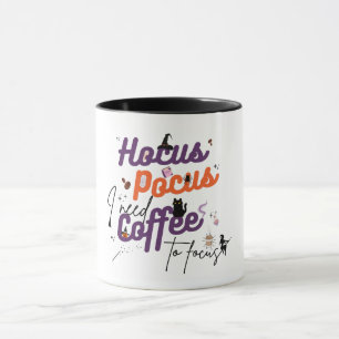Caneca Truque de Magia Preciso de Café para Me Concentrar