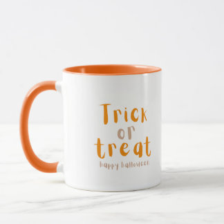 Caneca Truque Moderno de Halloween ou Mug de Tratamento