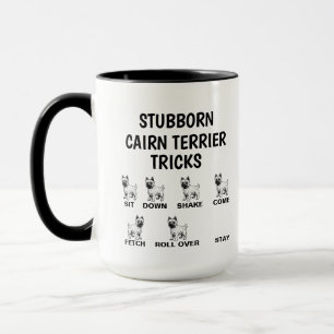 Caneca Truques de Cairn Terrier Teimoso, Cairn Terrier En