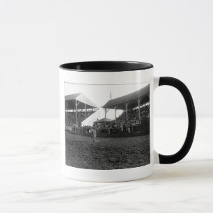 Caneca Truques Roping em um rodeio
