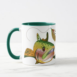 Caneca Truta e mosca