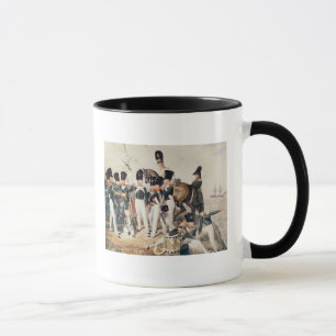 Caneca Tsarevich Alexander com seus cadete em