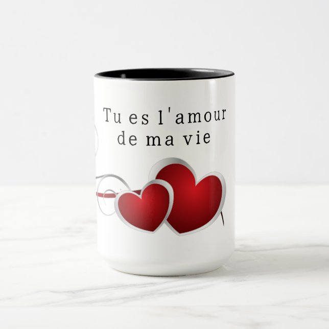 Caneca Tu es l'amour de ma vie (Centro)