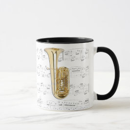 Caneca - tuba com partitura