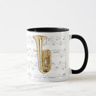 Caneca - tuba com partitura
