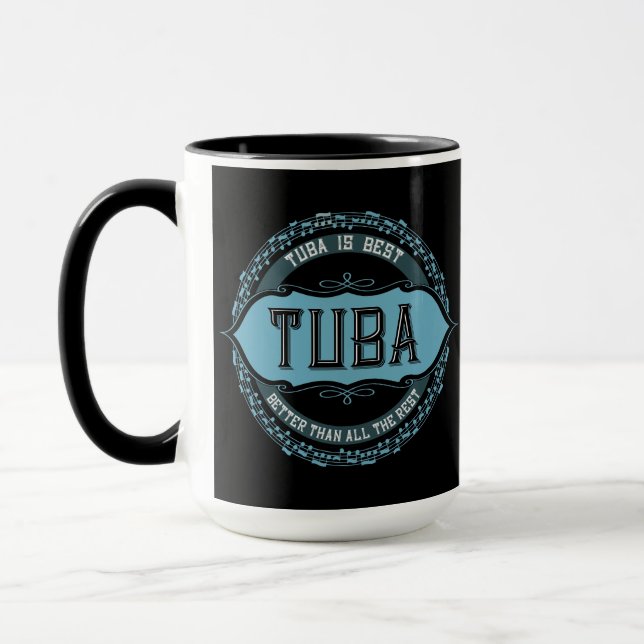 Caneca Tuba Music Note Circle Mug (Esquerda)