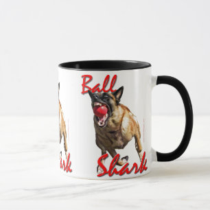 Caneca Tubarão 2 da bola de Malinois