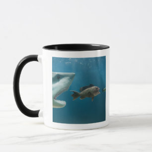 Caneca Tubarão que persegue o badejo que persegue o