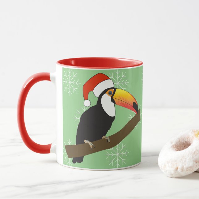 Caneca Tucano illusima Natal Flocos de Neve (Com Donut)