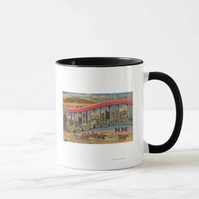 Caneca Tucumcari, Novo México - Cenas com Letras Grandes (Direita)