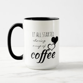 Caneca Tudo começou a compartilhar uma taça de café