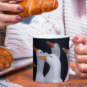 Caneca Tudo é apenas Ducky White Ducks Foto