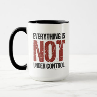 Caneca Tudo Não Está Sob Controle Citação Sarcástica