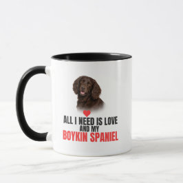 Caneca Tudo o que Preciso é Amor e Meu Café Boykin Spanie