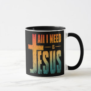CANECA TUDO O QUE PRECISO É JESUS