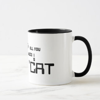 Caneca Tudo o que Você Precisa é um Gato Minimalista Aman