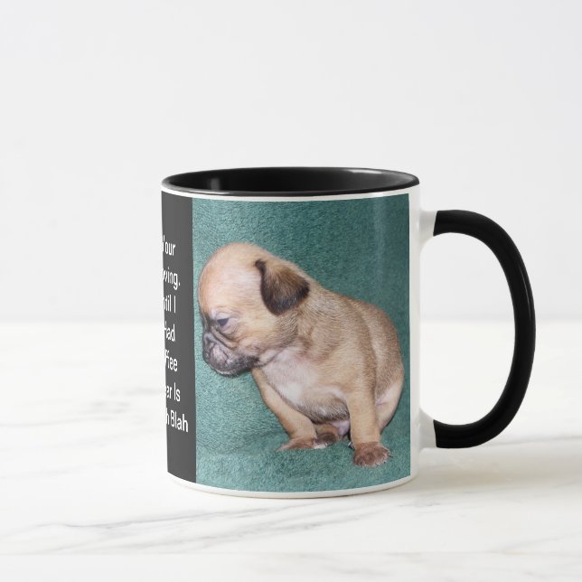 Caneca Tudo que eu me ouço é "blá - blá " (Direita)