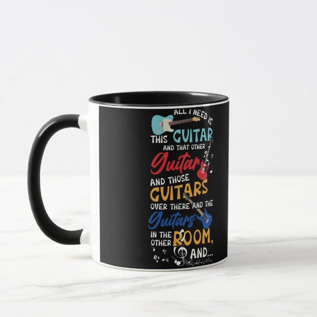 Caneca Tudo Que Preciso É Dessa Violão E Aquela Outra Gui (Esquerda)