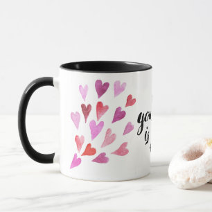Caneca Tudo Que Você Precisa É De Namorados De Tipografia