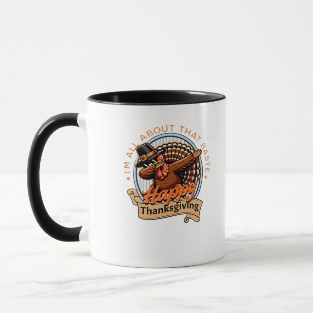 Caneca Tudo Sobre Esse Clássico De Ação De Graças Feliz (Esquerda)