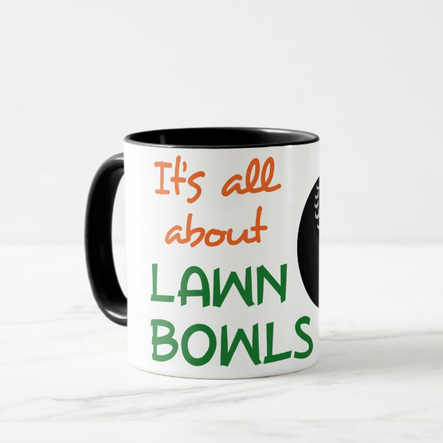 Caneca Tudo sobre o Lawn Bowls (Frente Esquerda)