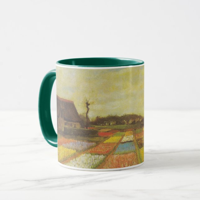 Caneca Tulip Fields por Vincent van Gogh (Frente Esquerda)