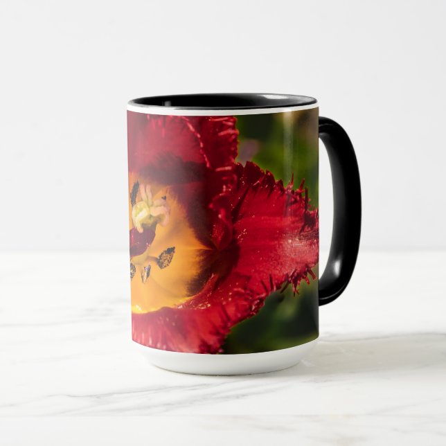 Caneca tulipa vermelha (Frente Esquerda)
