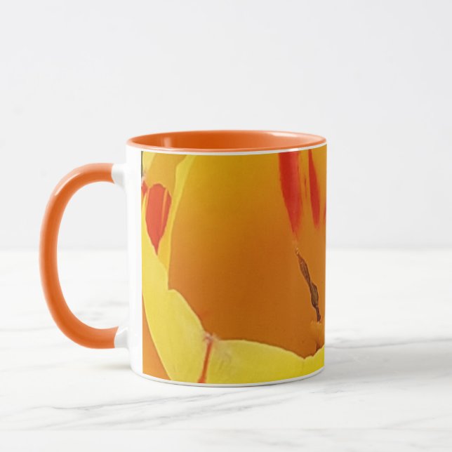 Caneca Tulipas amarelas do Primavera (Esquerda)