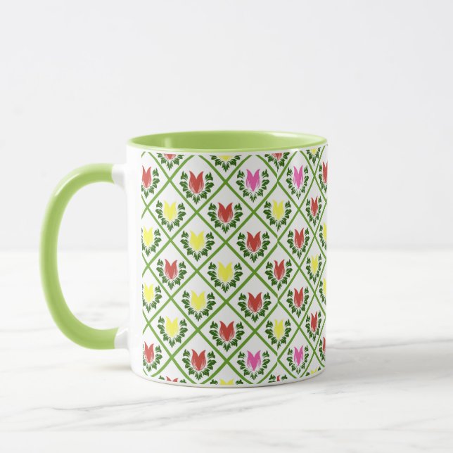 Caneca Tulipas Brancas (Esquerda)