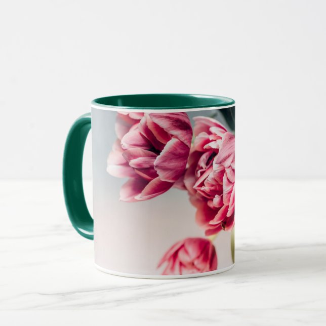 Caneca Tulipas em um vaso (Frente Esquerda)