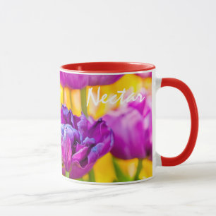 Caneca Tulipas Encantando Rosa Profundo