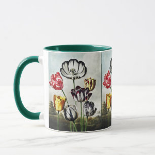 Caneca Tulipas Multicolor em Estilo Regency Mal-humorado
