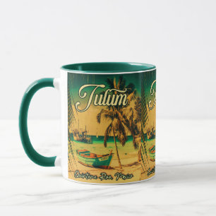 Caneca Tulum Mexico Palm Tree Souvenir