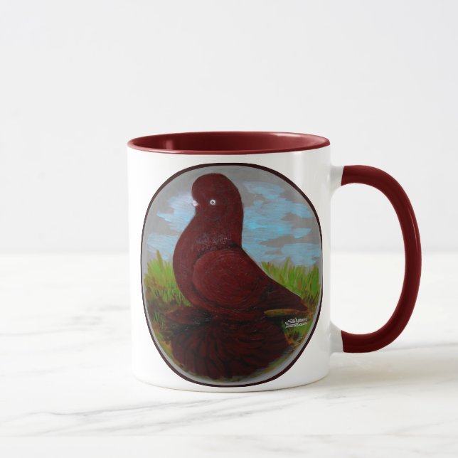 Caneca Tumbler Pigeon Red Muff (Direita)