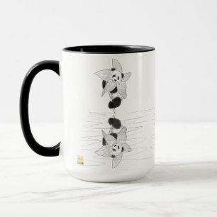 Caneca Tumg de Ilustração de Tinta Panda Minimalista ma