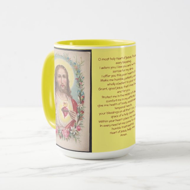 Caneca Tumg de Oração do Coração Sagrado (Frente Esquerda)
