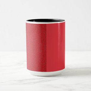 Caneca Túmulo Cerâmico Vermelho De Tomate De Dois Tons - 