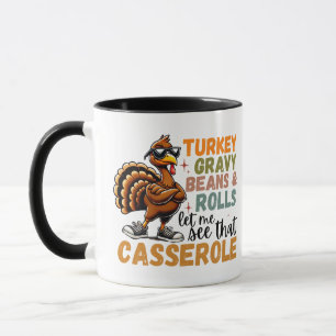 Caneca Turcos Feijões E Rolls Casserole Engraçados