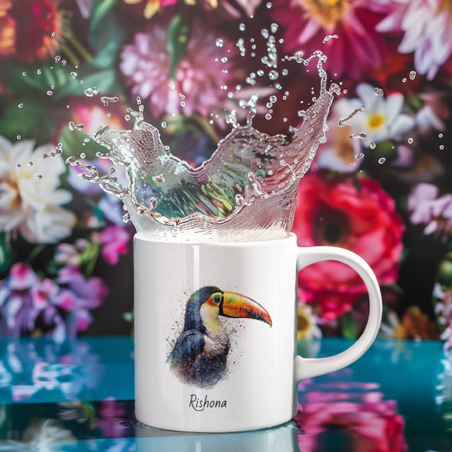 Caneca Turiano de Divisor Tropical, personalizado (Criador carregado)