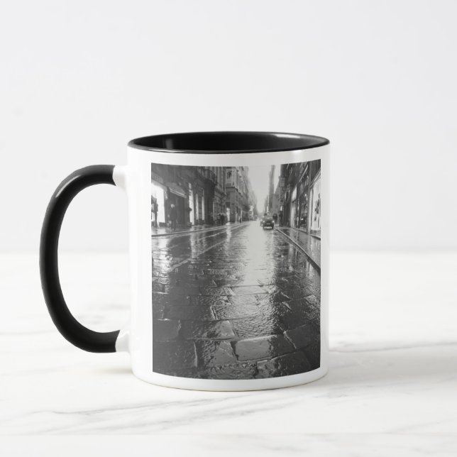 Caneca Turim Itália, Rua Molhada à Noite (Esquerda)
