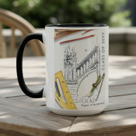 Caneca Turma de Formatura de Engenheiro de Arquitetura Fo